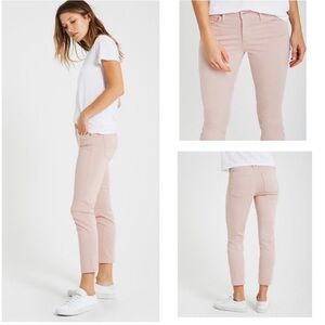 EUC like nee Adriano Goldschmied pink midrise cigarette crop 29